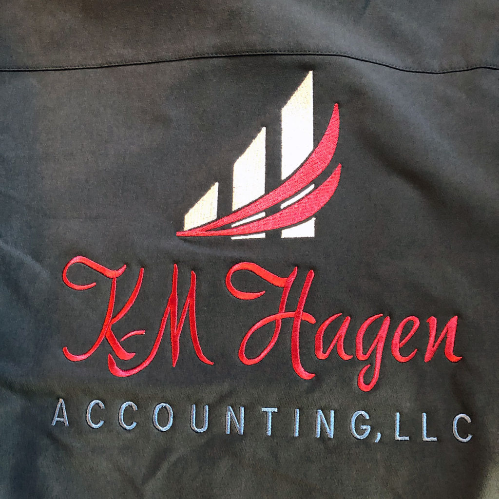 logo shirt for accounting firm by B3 Screen Printing