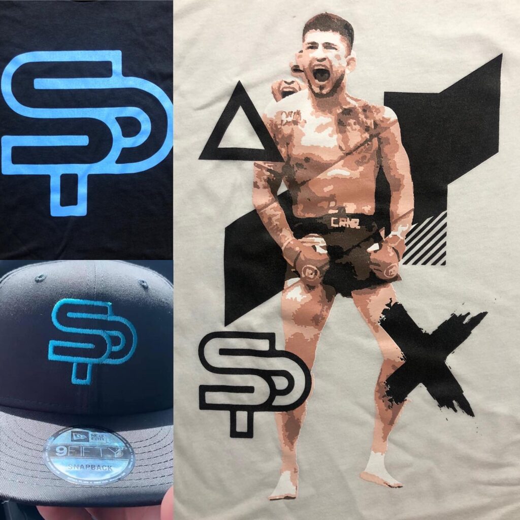 custom goods for local MMA fighter Sergio Pettis